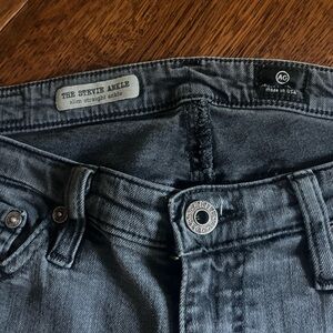 AG Adriano Goldschmied Women's Dark Gray Ankle Jeans